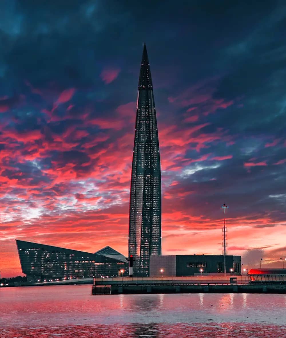 Фотография экскурсии Топовая прогулка на катере «Закат у Лахта-центра» 1